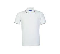 Generico Rossini HH146 Polo Italia Mezza Manica 100% Cotone piquè Fascia parasudore Posteriore Chiusura 3 Bottoni Spacchetti Laterali (IT, Testo, M, Regular, Regular, Bianco)