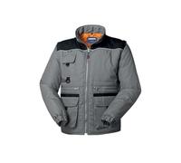 Generico Rossini HH217 Ronny Giubbotto imbottito unisex misto poliestere cotone chiusura con cerniera multitasche (IT, Testo, S, Regular, Regular, Grigio/Nero)
