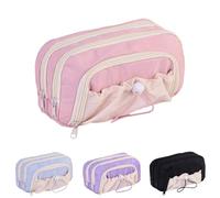 Generico Rosy Posy Pencil Case,Kawaii Pencil Case With Rosy Posy Pens,Large Capacity Drawstring Multi-Pocket Design (pink)