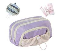 Generico Rosy Posy Pencil Case, Kawaii Pencil Cases, Cute Aesthetic Waterproof Drawstring Pen Pouch, Pencil Case with Rosy Posy Pens, High Capacity Stationery Storage Bag Student (with pens-F)