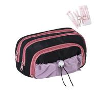 Generico Rosy Posy Pencil Case, Kawaii Pencil Cases, Cute Aesthetic Waterproof Drawstring Pen Pouch, Pencil Case with Rosy Posy Pens, High Capacity Stationery Storage Bag Student (with pens-E)