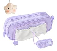 Generico Rosy Posy Pencil Case, Rosyposy Pencil Case, Cute Kawaii Pencil Pouch,Star Series Large Capacity Drawstring Pencil Cases (purple)
