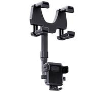 Generico Rotatable Car Phone Holder, Rear View Mirror Mount, 7.24 Inches Retractable Phone Holder with Anti-Shake Feature, Car Cellphone Mount, Secure Auto Phones Holders for Recording Driving Videos