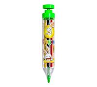 Generico Rotating Press Crayons - Safe Drawing Pencil Supplies | Colorful Crayon Set with Smooth Glide, Household Drawing Pens for Boys Girls Artists, Travel, Home, School, Preschool Activities