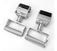 Generico Rotating Pull Up Handles, Stainless Steel Exercise Grips for Chin Up Bar, 200kg Load Capacity, 360° Angle Adjustable, for LAT Pulldown Attachments/Seated Rows, Strength Training Workout