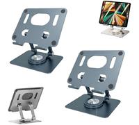 Generico Rotiva Rotating Stand for Laptop,Adjustable Laptop Stand with 360° Swivels Base and Heat-Ven,2025 New Upgraded Adjustable Computer Stands,for Office, Home, Travel (2pcsGray)