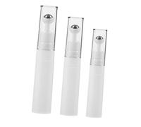 Generico Rotolo Da 3 Pezzi set crema per gli occhi flacone spray per olio tazza oliatore bottiglie viaggio travel size bottles bottiglie a sfere a rulli per oli essenziali pp bianca