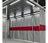 Generico Rotolo di telone per Saldatura, ignifugo, Impermeabile, Resistente al Fuoco e all'Usura, con Rivestimento in Silicone. Tenda per Saldatura ignifuga con Finestra