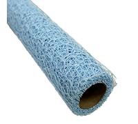Generico Rotolo Polycotton Rete Spider 50 cm x 5 Yards 4,60 Metri | Effetto Ragnatela Ragno Composizione Fiori Floreale bomboniere (Celeste)