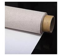 Generico Rotolo Tela da Pittura da Dipingere,Cotone 5m Professional Blank Canvas per Pittura Strato Acrilico Olio Biancheria Bianco per Artisti Forniture d'Arte Impermeabili(5M Long Width 28cm)