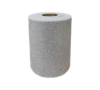 Generico Rotolo Tulle Argento Lux 12.5 cm x 50 Metri