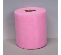 Generico Rotolo Tulle H 12,5 CM X 100 MT, Rosa, Bobina