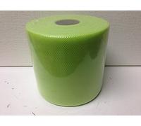 Generico Rotolo Tulle H 12,5 CM X 100 MT, Verde Mela, Bobina