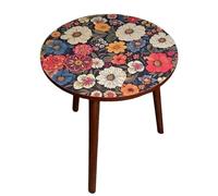 Generico Round Coffee Table - Sofa End Tables, Round Wooden Small Coffee End Tablle | Wooden Bedside Tablle, Light Wood Side Tables Ends Tabls For Snacks, Tea