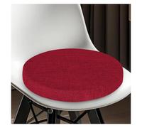 Generico Round Cushions for Kitchen Chairs 30/35/40/45/50 cm Non-slip Chair Cushions for Dining Chairs, Outdoors, Garden, Kitchen, Office, Living Room (Rear Wine, 50 x 50 x 5 cm Thick)