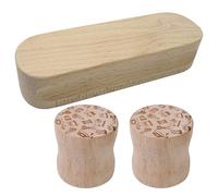 Generico Round Pattern Weights, Wooden Dressmaking Cloth Heavy Objects for Design Holding And Sample Cutting, Ideal to Sewing, Quilting, Ironing, Fabric Craft Projects 7.01x2.17x1.5 Inches