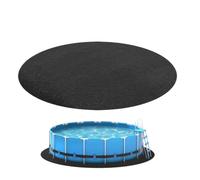 Generico Round Pool Ground Mat & Square Hot Tub Liner Pad | Polyester 3x3m 4x4m Anti Slip Waterproof Protective Floor Mat | Outdoor Swimming Pool Base Cushion for Spa And Backyard Use