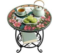 Generico Round Side Table - Animal Metal Tea Desk - Small Accent Furniture