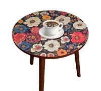 Generico Round Side Table, Wooden Patio Outdoor Tea Table, Sofa Drinks Desk, Second to None, Versatile End Tables for Coffee, Snacks, Garden, Hallway and Bedroom Use, 40x40x47cm