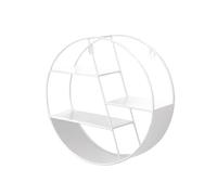 Generico Round Wall Shelf - Çreative Homè Wall Decoration | Wáll-Mounted Storage Rack | Floating Shelves Metal Shelf Decoration for Bedroom Living Room Bathroom Kitchen and Office in Cardboard Box