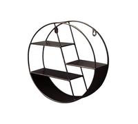 Generico Round Wall Shelf - Çreative Homè Wall Decoration | Wáll-Mounted Storage Rack | Floating Shelves Metal Shelf Decoration for Bedroom Living Room Bathroom Kitchen and Office in Cardboard Box