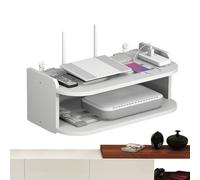 Genérico Router Storage Box | Multi Layer Wireless Router Holder - No Drill Wireless Router Heat Dissipation Rack, Multifunzione Storage Rack For Set-Top Boxes, Routers, Game Console