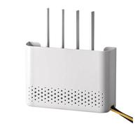 Generico Router Storage Box, Wall-Mounted Router Organizer Rack, 0.51x5.5 inches, Management No Punching Design, WiFi Cable Box Shelf for Living Room Bedroom Study Dorm Apartment Home Decor