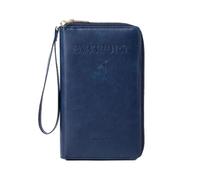 Generico Rowgins Rfid Passport Holder, Rowgins Multi-Functional RFID Passport Wallet, Travel Essentials Organizer with Card Slots, Slim Passport Cover for Men and Women (Blue)