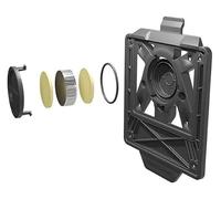 Generico Rtech Integra Cornice Portatarga Europea, Nero | Sistema E2F, Per Tracker GPS