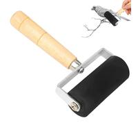 Generico Rubber Roller,Wallpaper Roller with Wooden Handle | Paint Brush, Stamping Tool for Printmaking Wallpaper Paper Transfer Printing Scrapbooking Art