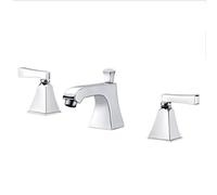 Generico Rubinetto da Bagno Rubinetti per Lavabo da Bagno con Piletta A Scomparsa Miscelatore per Lavabo A Doppia Leva Cromato con Piletta A Scomparsa Rubinetti per Lavabo 3 Fori da Incasso
