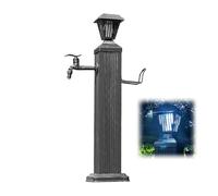 Generico Rubinetto Solare da Esterno con antigelo, Resistente Rubinetto a Pavimento in Lega di Alluminio per irrigazione e Lavaggio - 114 cm (45 Pollici)