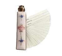 Generico Rubrica Telefonica in Ottone Con Fiori Smaltati Antichi, Mini Rubrica Tascabile, Piccolo Diario Artigianale, Indirizzo Floreale Retrò, Ottimo Regalo Per Gli Amanti Del Vintage (C)