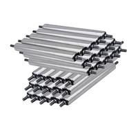 Generico Rulli per Nastri trasportatori in Acciaio da 50 mm - Confezione da 30 rulli a gravità per impieghi gravosi per Sega da Tavolo, Recinzione Regolabile da 100-1000 mm, Resistenti e affidabili p