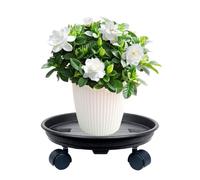 Generico Rulli per vasi con Ruote - Supporto per Piante con Ruote | Vassoio per fioriera Mobile Resistente per Fiori, agrumi, Interni, Esterni, Giardino, Patio, casa