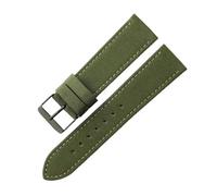 Generico Run Ken Cinturino For Orologio In Nylon Compatibile Con Citizen Eco-Drive Bm8475 Compatibile Con Cinturino For Orologio In Vera Pelle Tissot 18 19 20 22 24 Mm(Green-Black-K1,22mm)