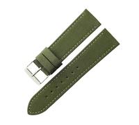 Generico Run Ken Cinturino For Orologio In Nylon Compatibile Con Citizen Eco-Drive Bm8475 Compatibile Con Cinturino For Orologio In Vera Pelle Tissot 18 19 20 22 24 Mm(Green-Steel-K1,20mm)