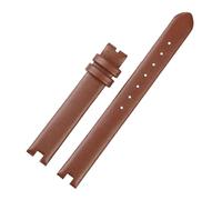 Generico Run Ken Cinturino In Pelle Di Vitello Da 12 Mm E 14 Mm, Compatibile Con La Serie YA141401 E YA141505, Cinturino Da Donna Con Tacca, Nero E Marrone(Brown nk,14mm)