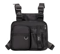 Generico Running Chest Pack, Chest Bag, Vest Backpack, Storage Organization Pouch for Hiking, Travel, Jogging, Biking, Hunting, Workout, and Outdoor Adventures, 10.24x1.18x8.66 inches