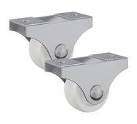 Generico Ruota 2 PCS Bianco 42 x 11,5 x 29 mm Ferro