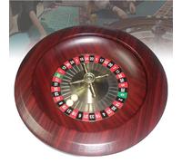 Generico Ruota della Roulette Portatile da Casinò Set da Casinò Giradischi in Legno Cuscinetti di Precisione di qualità da Casinò Torretta Azione di Rotazione Molto Fluid,B