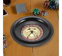 Generico Ruota della Roulette Portatile da Casinò Set da Casinò Giradischi in Legno Cuscinetti di Precisione di qualità da Casinò Torretta Azione di Rotazione Molto Fluid,A