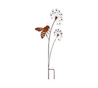 Generico Rusty Metal Bee Garden Stakes - Rustic Yard Art | Outdoor Flower