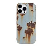 Generico Rusty Phone Case, Glossy Rust Metal Look for iPhone Cases, Vintage Aesthetic Rust Texture Case for iPhone 16/15/14/13/12/11 Promax, Industrial Iron Inspired (iPhone12 ProMax,D)