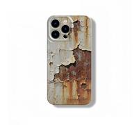 Generico Rusty Phone Case, Glossy Rust Metal Look for iPhone Cases, Vintage Aesthetic Rust Texture Case for iPhone 16/15/14/13/12/11 Promax, Industrial Iron Inspired (iPhone13,B)