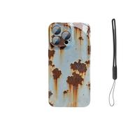 Generico Rusty Phone Case, Rust Glossy Vintage Metal Texture Pattern Phone Case, Creative Industrial Iron Style Shockproof Cases for iPhone 16/15/14/13/12Promax (for iPhone 15Plus,Rusty)
