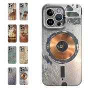 Generico Rusty Phone Case, Rusty Metal Texture Case,Vintage Aesthetic Rust Texture,Creative Industrial Iron Style Shockproof,Compatible for iPhone 16/15/14/13/12/Pro Max (For iPhone 14Plus,H)