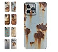 Generico Rusty Phone Case, Rusty Metal Texture Case,Vintage Aesthetic Rust Texture,Creative Industrial Iron Style Shockproof,Compatible for iPhone 16/15/14/13/12/Pro Max (For iphone 15,A)