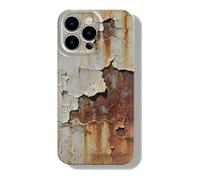 Generico Rusty Phone Case, Vintage Rust Look Phone Case Compatible with iPhone 16/15/14/13/12/11 ProMax, Imitation Rusty Glossy Pattern Shockproof Tpu Phone (#B,12Pro)