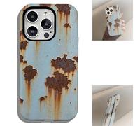 Generico Rusty Phone Case, Vintage Rust Look Phone Case, Rusty Imitation Phones Cover, Abstract Drop-Proof Creative for iPhone 16/15/14/13/12 Pro Max (Magnetic Bright,16promax)